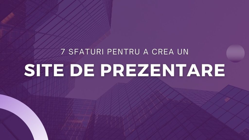 sfaturi pentru creare website prezentare
